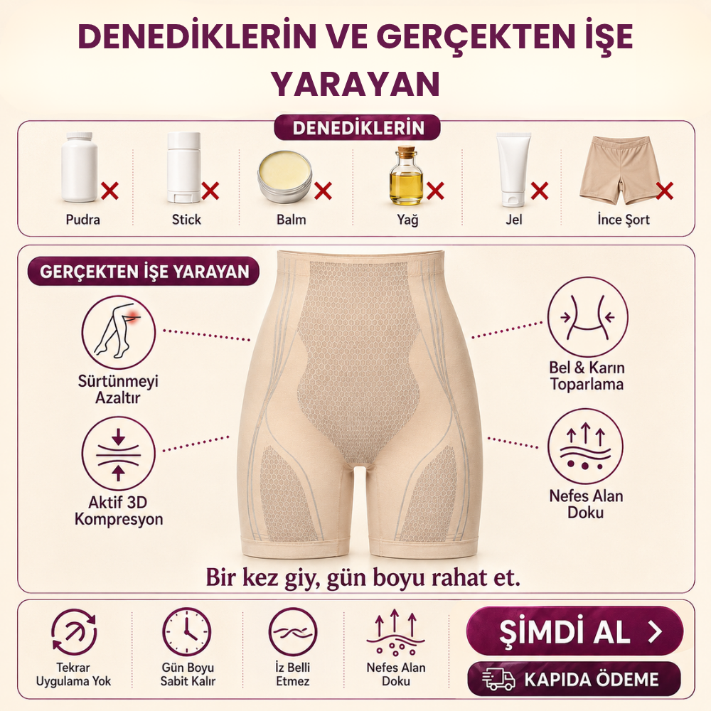 Yağ Yakıcı Basen Giderici Korse Şort